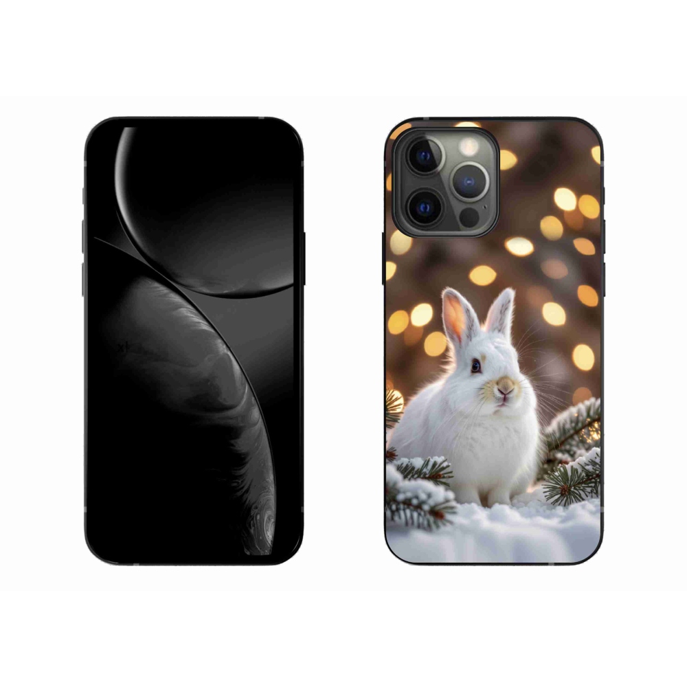 Gélový kryt mmCase na iPhone 13 Pro Max - biely zajac
