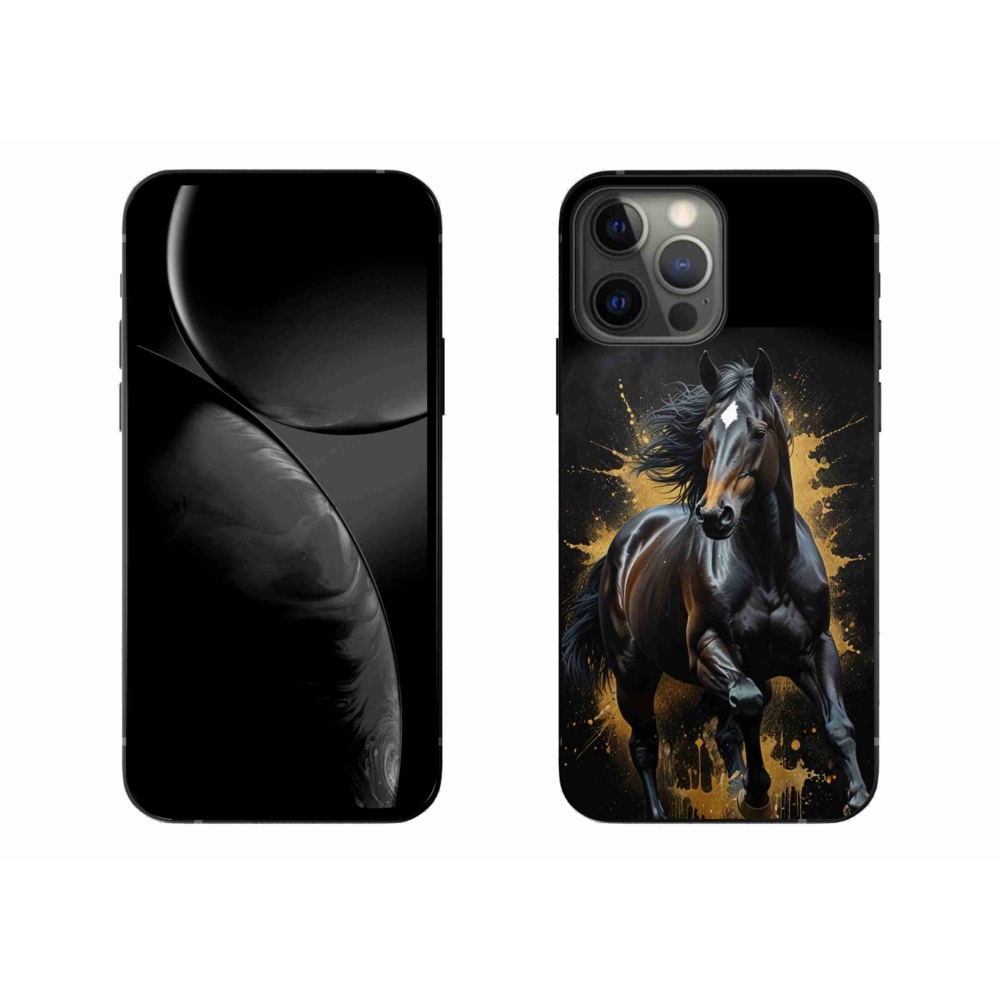 Gélový kryt mmCase na iPhone 13 Pro Max - elegantný čierny žrebec