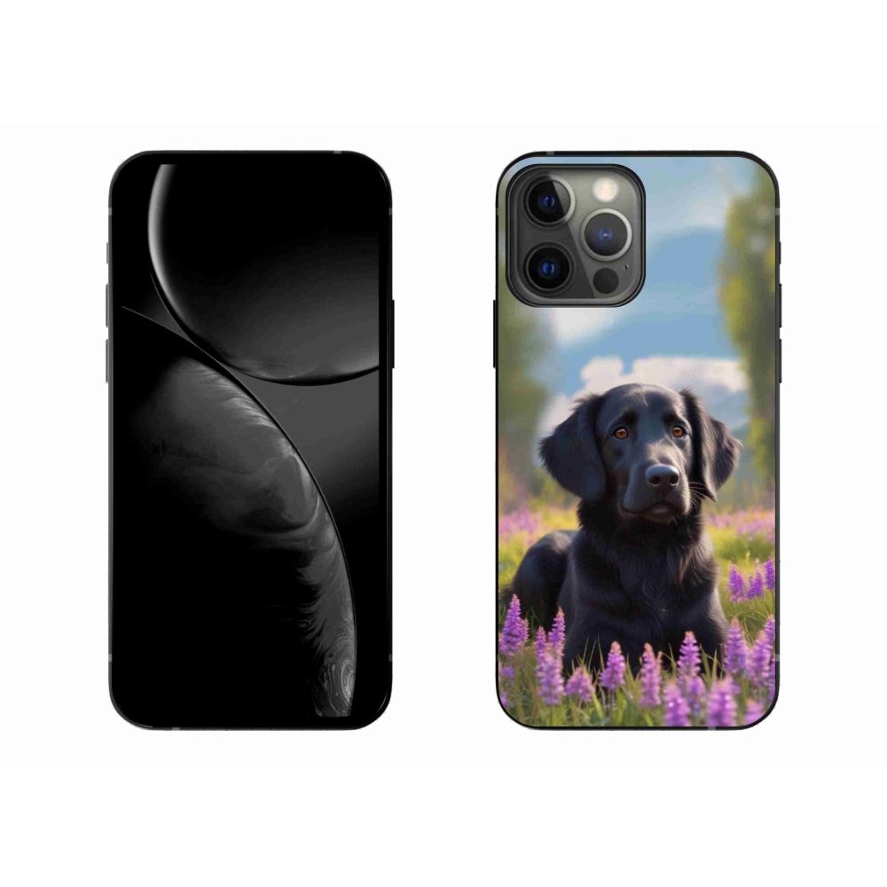 Gélový kryt mmCase na iPhone 13 Pro Max - elegantný čierny retriever