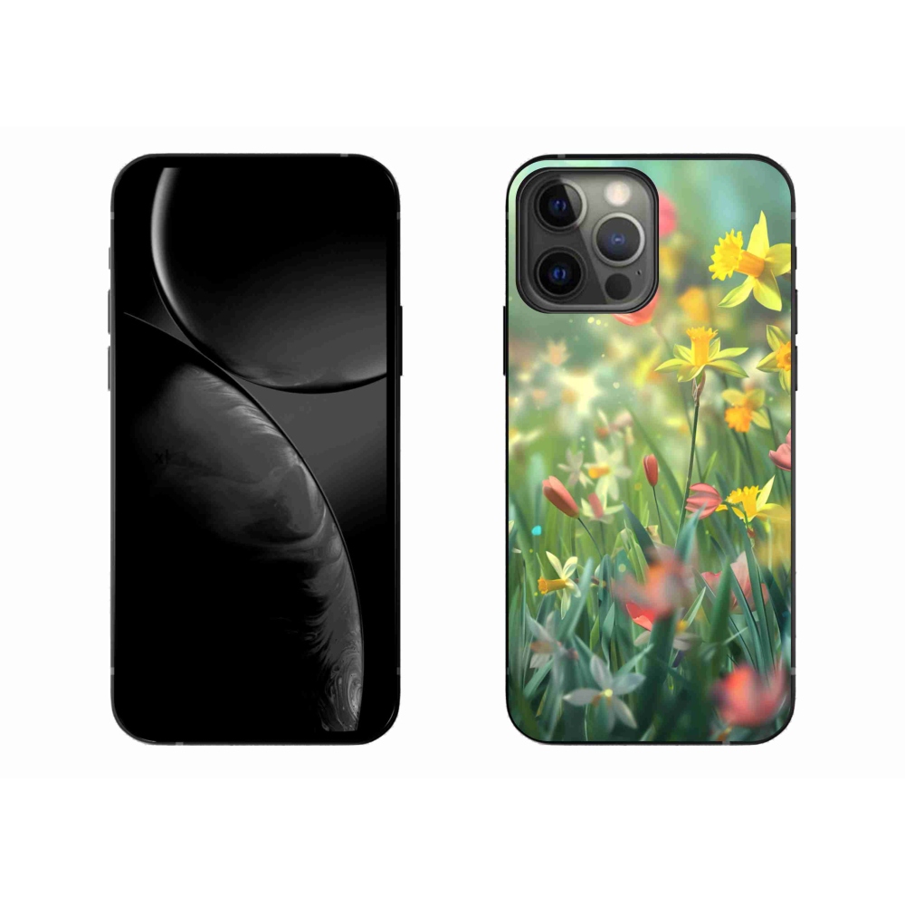 Gélový kryt mmCase na iPhone 13 Pro Max - jarné kvety