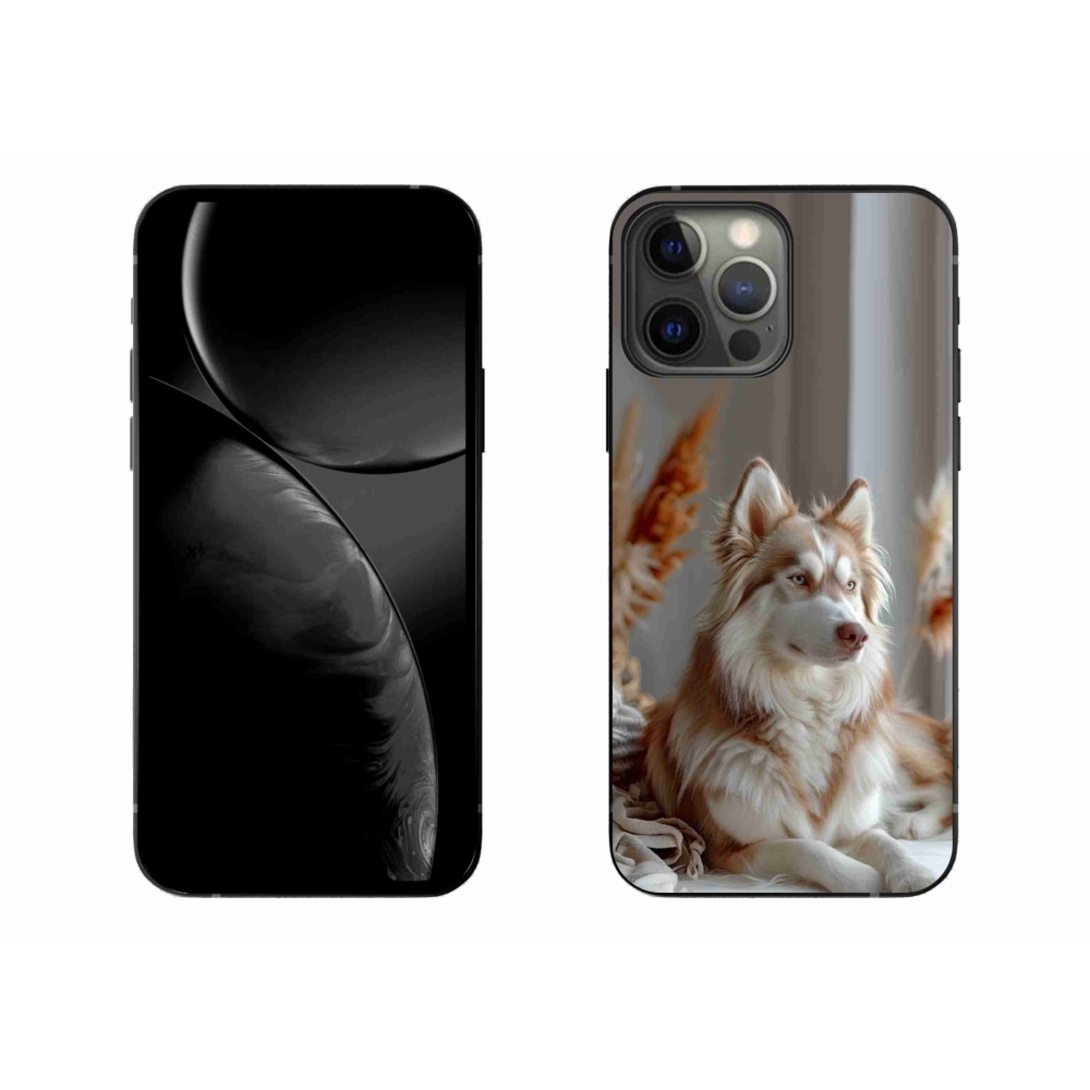 Gélový kryt mmCase na iPhone 13 Pro Max - pokojný sibírsky husky