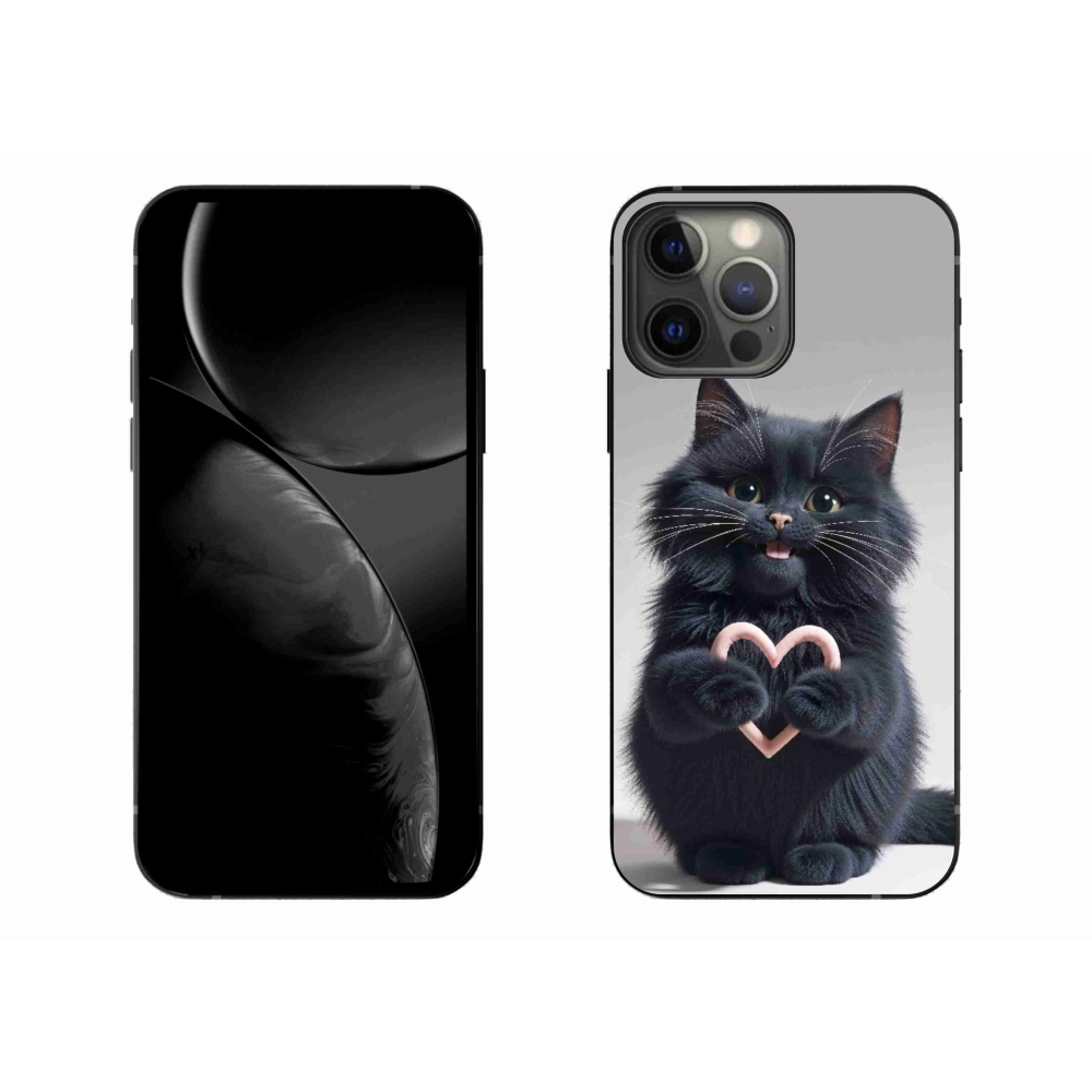 Gélový kryt mmCase na iPhone 13 Pro Max - mačacia láska 3