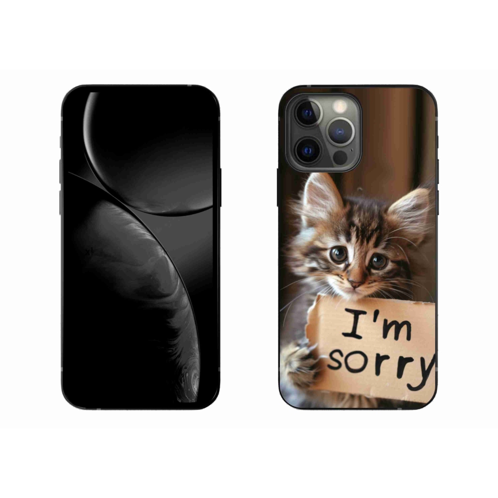 Gélový kryt mmCase na iPhone 13 Pro Max - mačacie ospravedlnenie