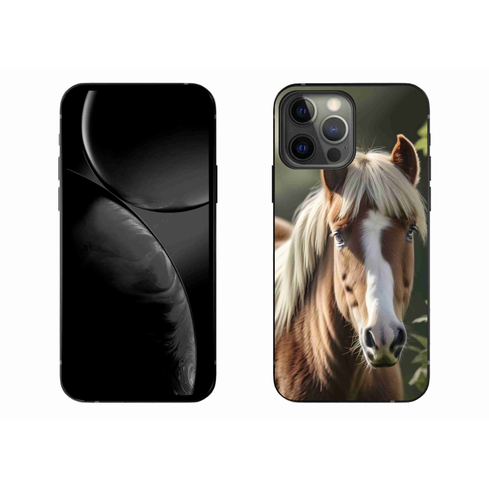 Gélový kryt mmCase na iPhone 13 Pro Max - kôň so svetlou hrivou