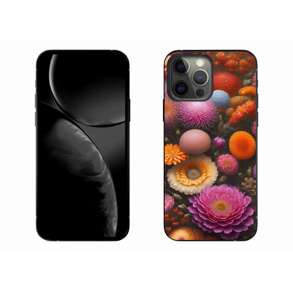 Gélový kryt mmCase na iPhone 13 Pro Max - kvetinová kompozícia