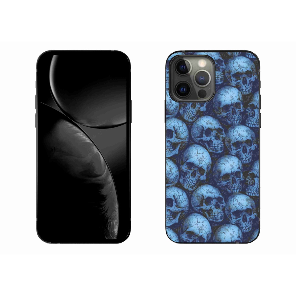 Gélový kryt mmCase na iPhone 13 Pro Max - lebky