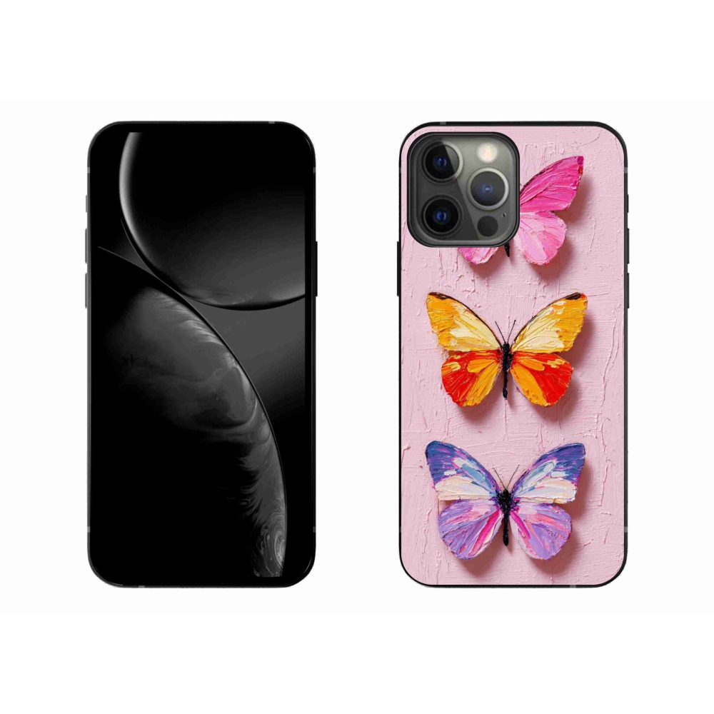 Gélový kryt mmCase na iPhone 13 Pro Max - motýlia trojica