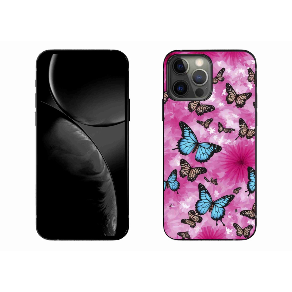 Gélový kryt mmCase na iPhone 13 Pro Max - motýlia záhrada