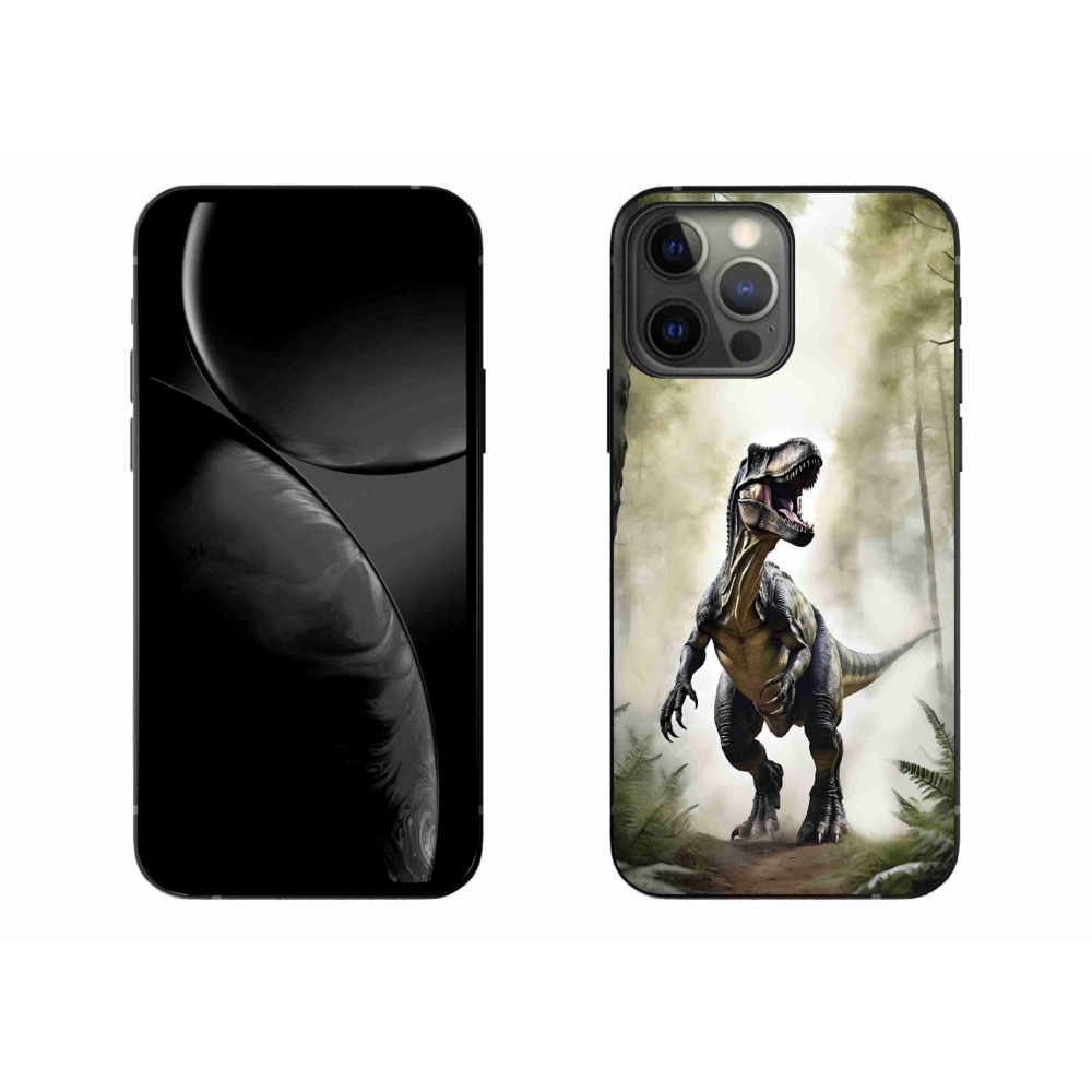 Gélový kryt mmCase na iPhone 13 Pro Max - naštvaný T-Rex