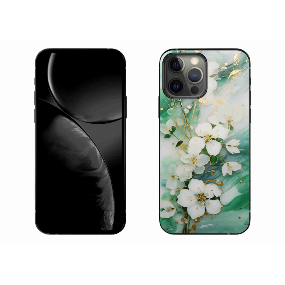 Gélový kryt mmCase na iPhone 13 Pro Max - nežné kvety