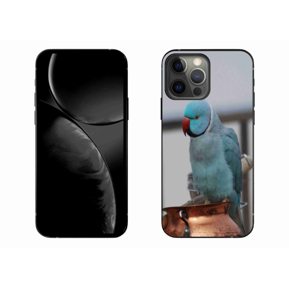 Gélový kryt mmCase na iPhone 13 Pro Max - papagáj alexander modrý