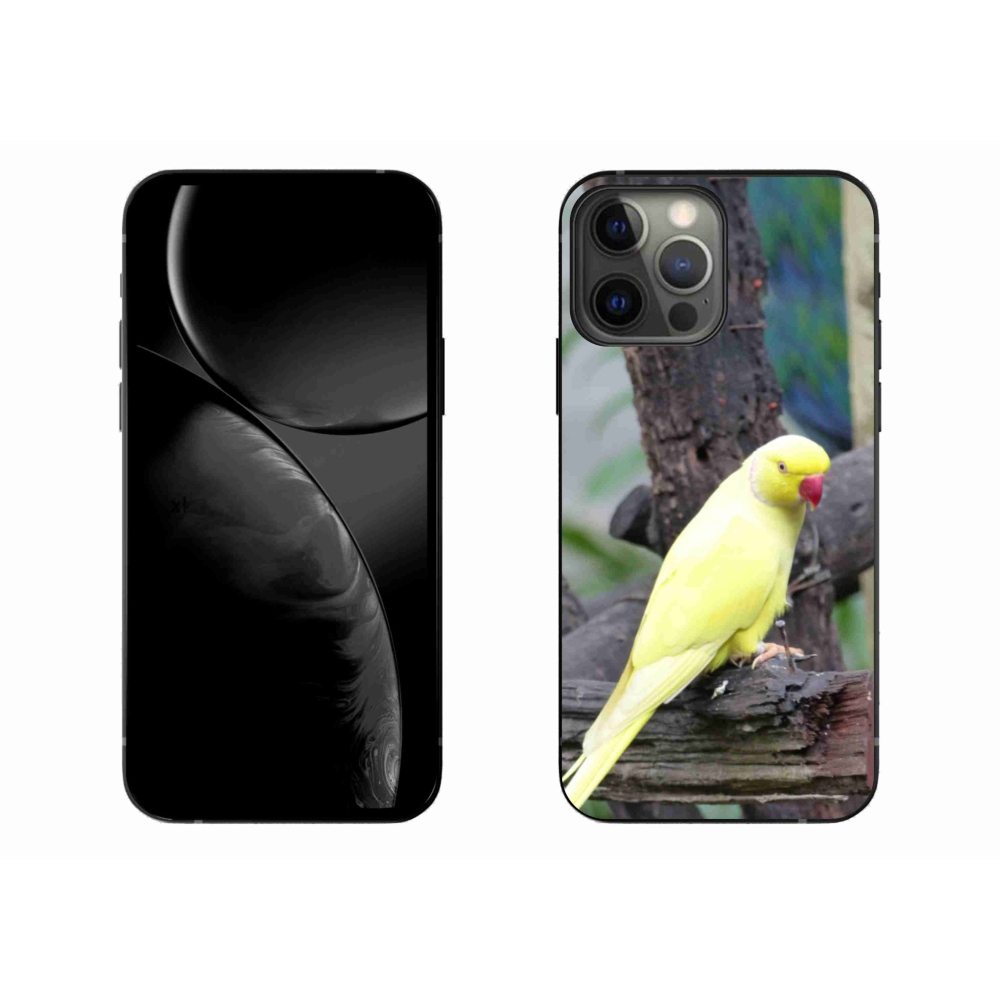 Gélový kryt mmCase na iPhone 13 Pro Max - papagáj alexander žltý