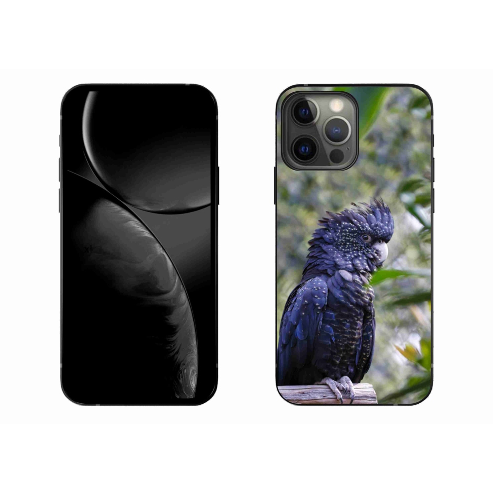 Gélový kryt mmCase na iPhone 13 Pro Max - papagáj kakadu čierny