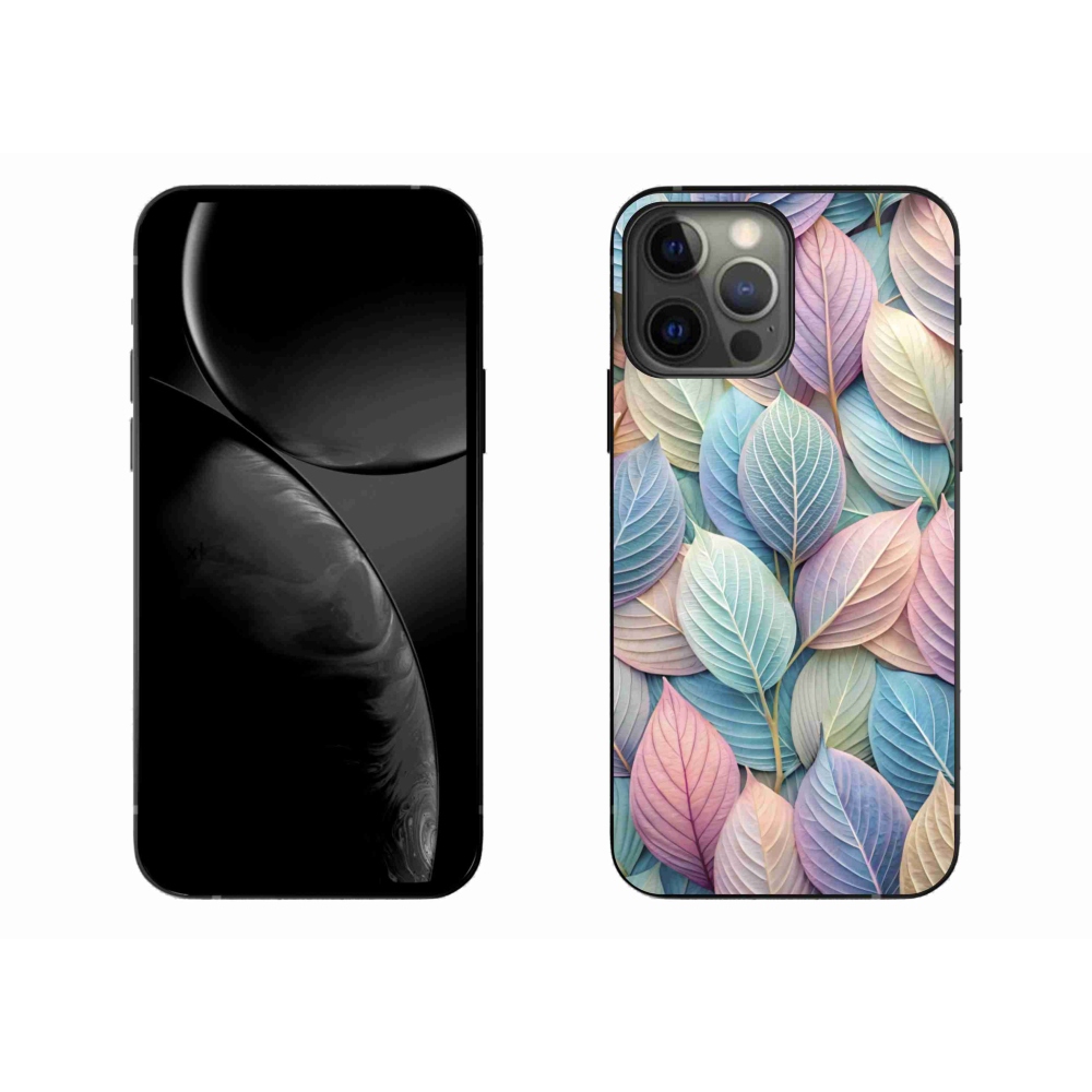 Gélový kryt mmCase na iPhone 13 Pro Max - pastelové listy