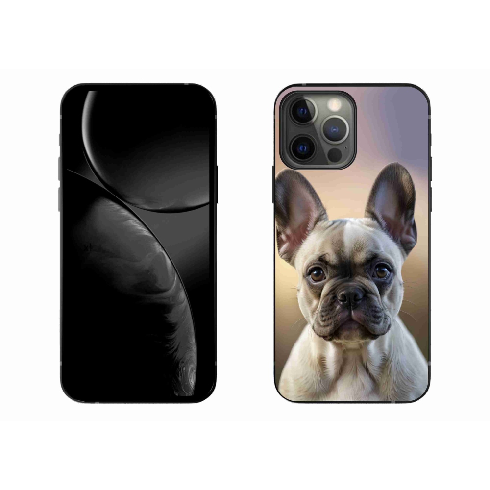 Gélový kryt mmCase na iPhone 13 Pro Max - roztomilý francúzsky buldoček