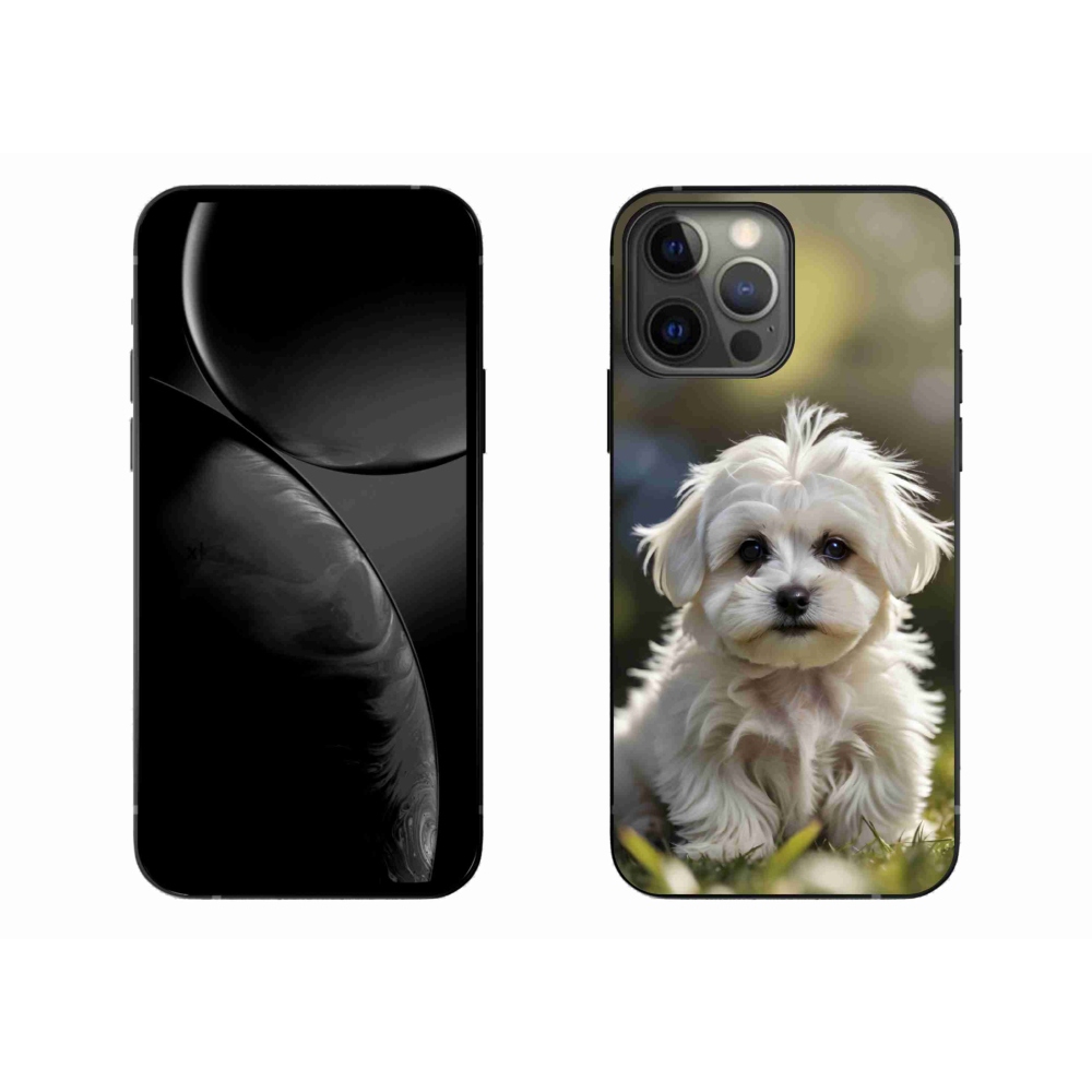 Gélový kryt mmCase na iPhone 13 Pro Max - roztomilý maltézsky psík