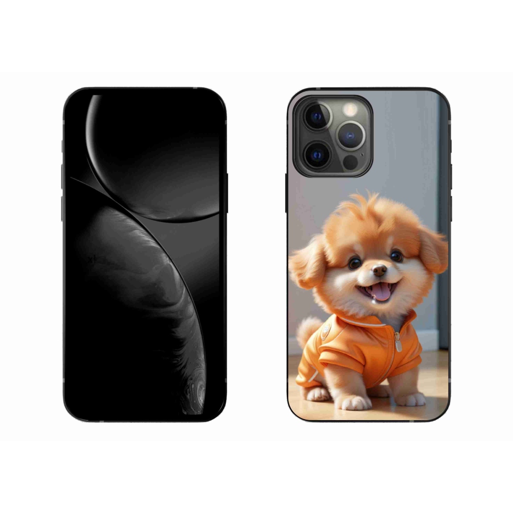 Gélový kryt mmCase na iPhone 13 Pro Max - roztomilý pomeranian v mikine