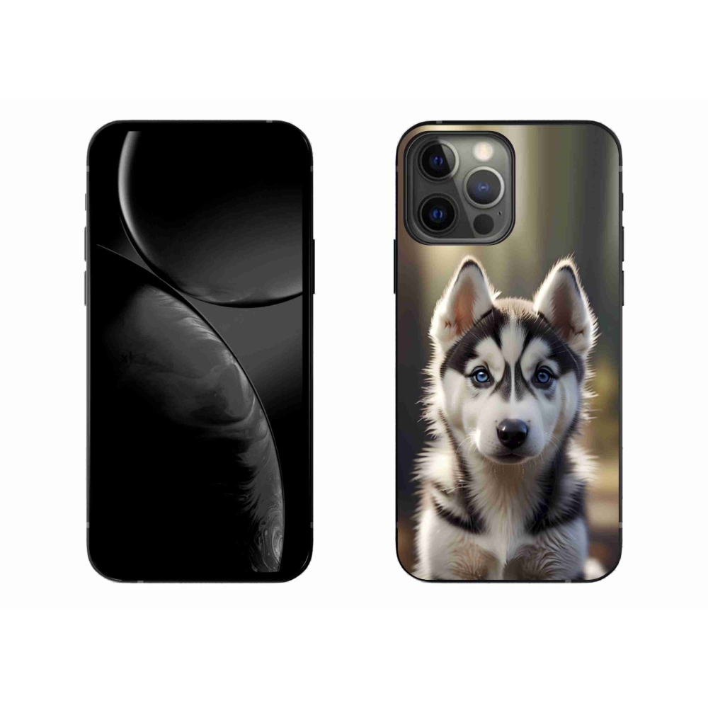 Gélový kryt mmCase na iPhone 13 Pro Max - roztomilý sibírsky husky