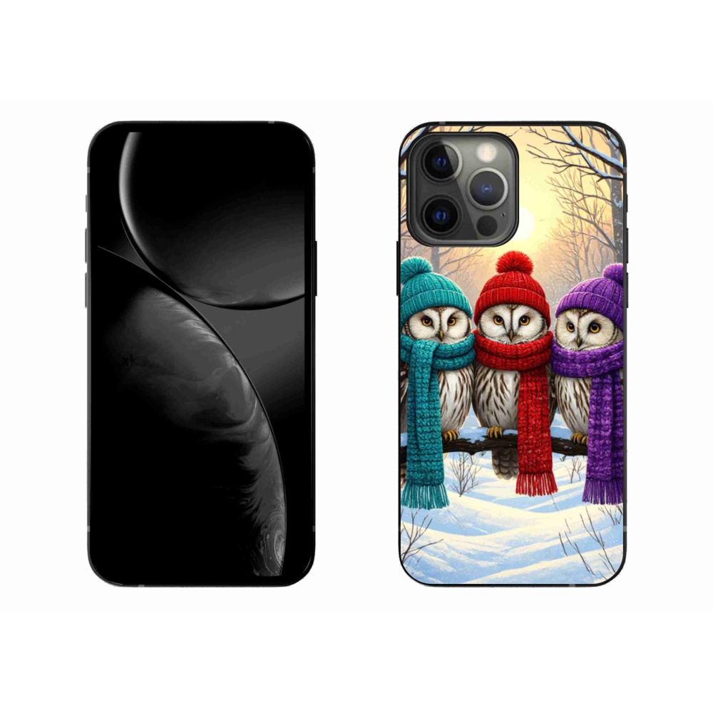 Gélový kryt mmCase na iPhone 13 Pro Max - soví priatelia