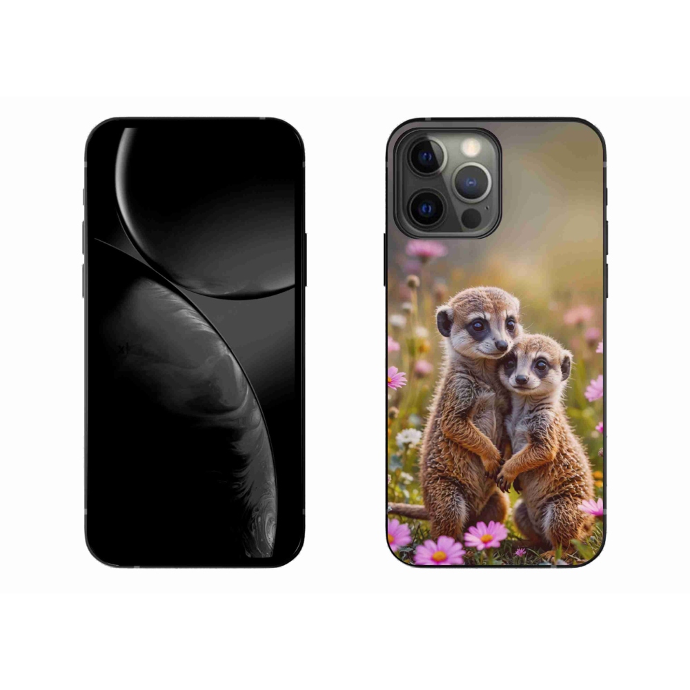 Gélový kryt mmCase na iPhone 13 Pro Max - surikatí duo