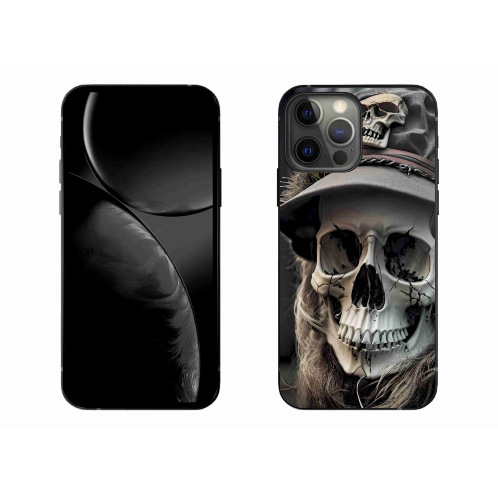 Gélový kryt mmCase na iPhone 13 Pro Max - temná lebka