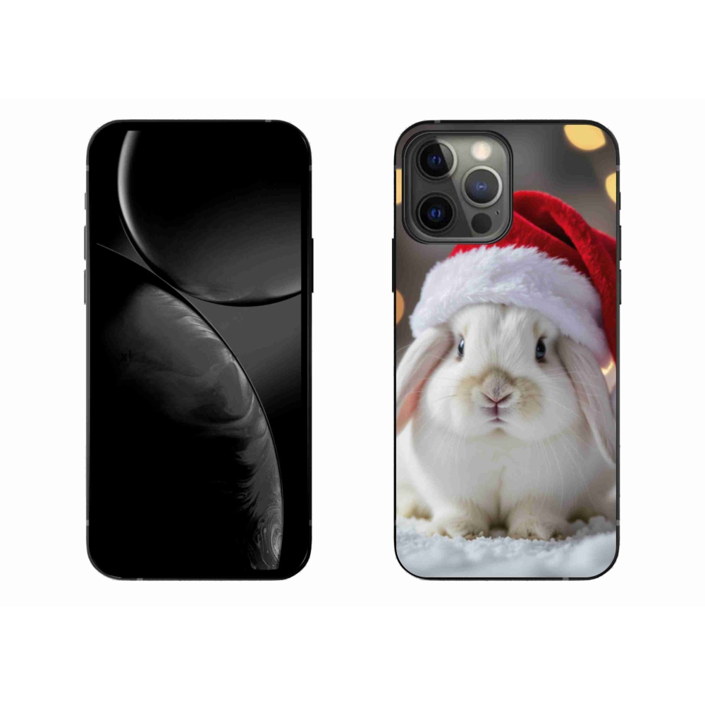 Gélový kryt mmCase na iPhone 13 Pro Max - vianočný králik