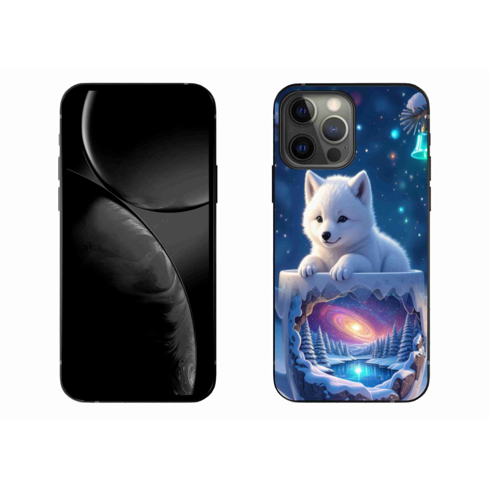 Gélový kryt mmCase na iPhone 13 Pro Max - vianočné šteňa