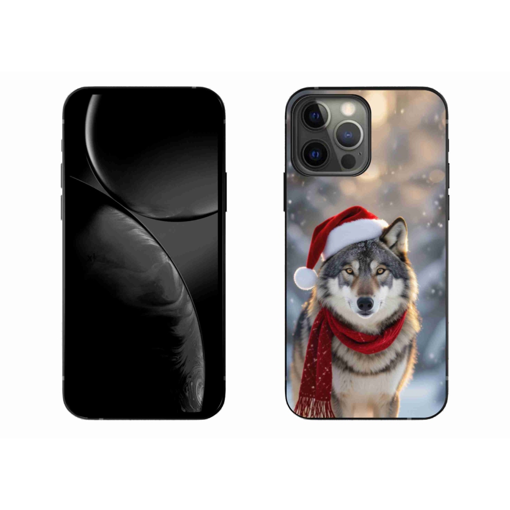 Gélový kryt mmCase na iPhone 13 Pro Max - vianočný vlk