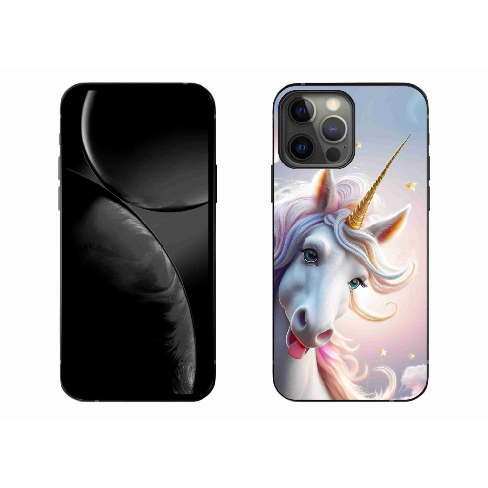 Gélový kryt mmCase na iPhone 13 Pro Max - veselý jednorožec
