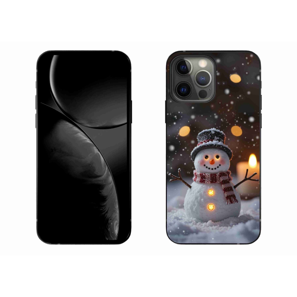 Gélový kryt mmCase na iPhone 13 Pro Max - veselý snehuliak