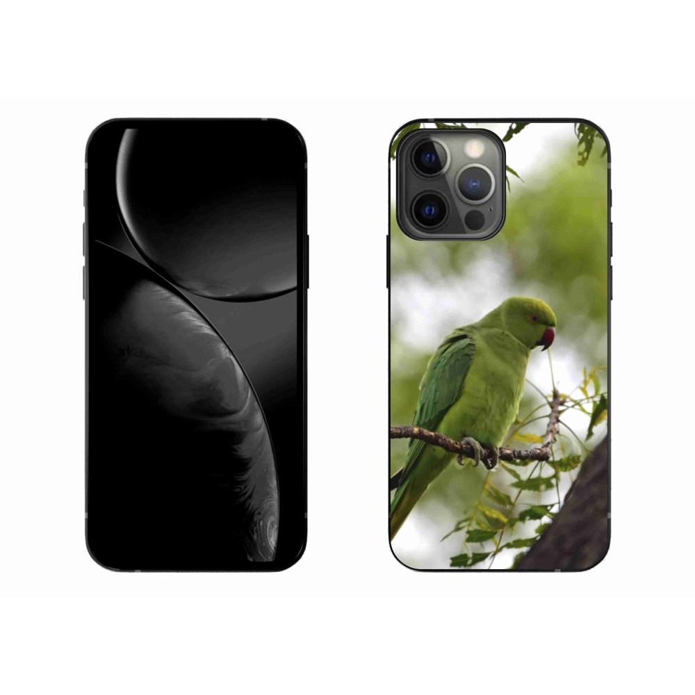 Gélový kryt mmCase na iPhone 13 Pro Max - zelený papagáj