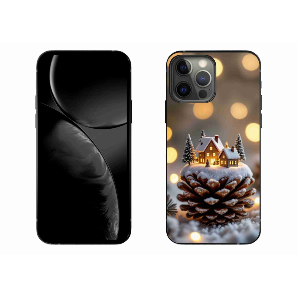Gélový kryt mmCase na iPhone 13 Pro Max - zimná dedinka