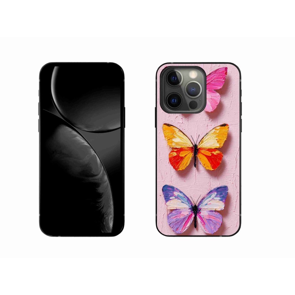 Gélový kryt mmCase na iPhone 13 Pro - motýlia trojica