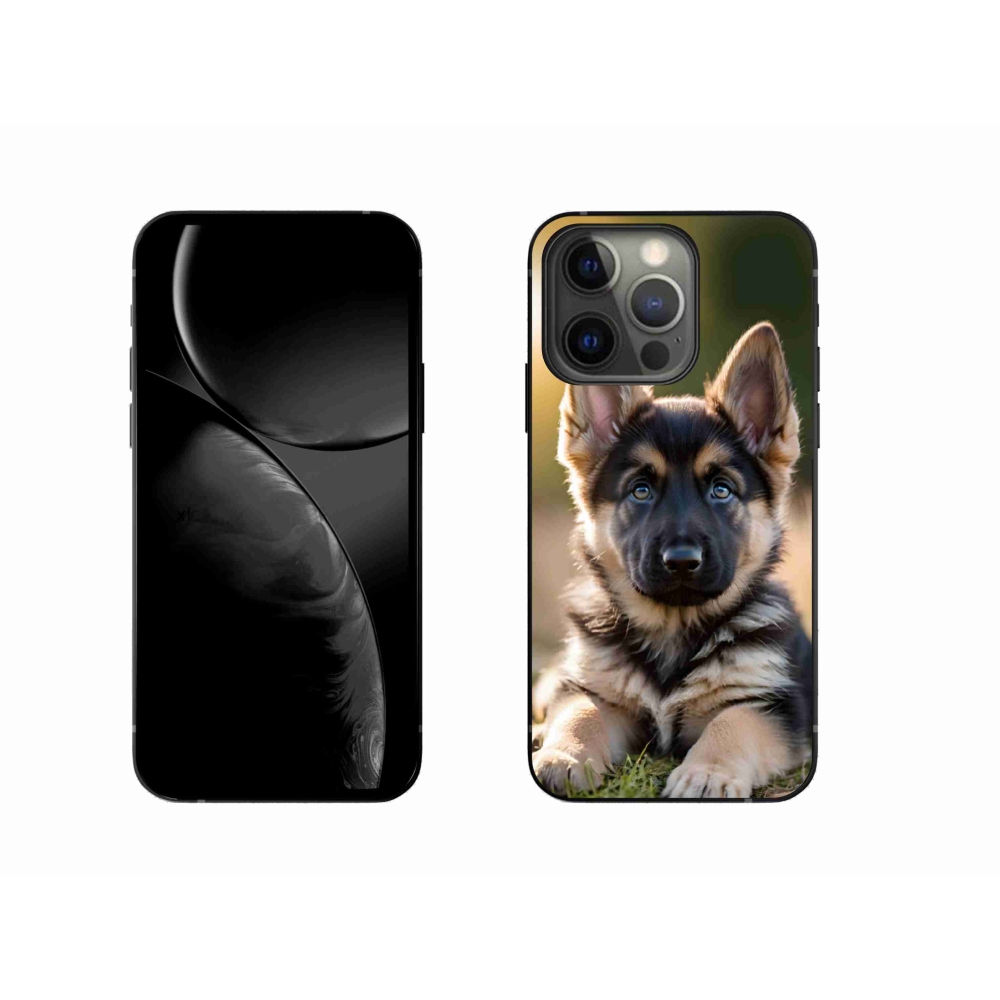 Gélový kryt mmCase na iPhone 13 Pro - nemecký ovčiak v prírode