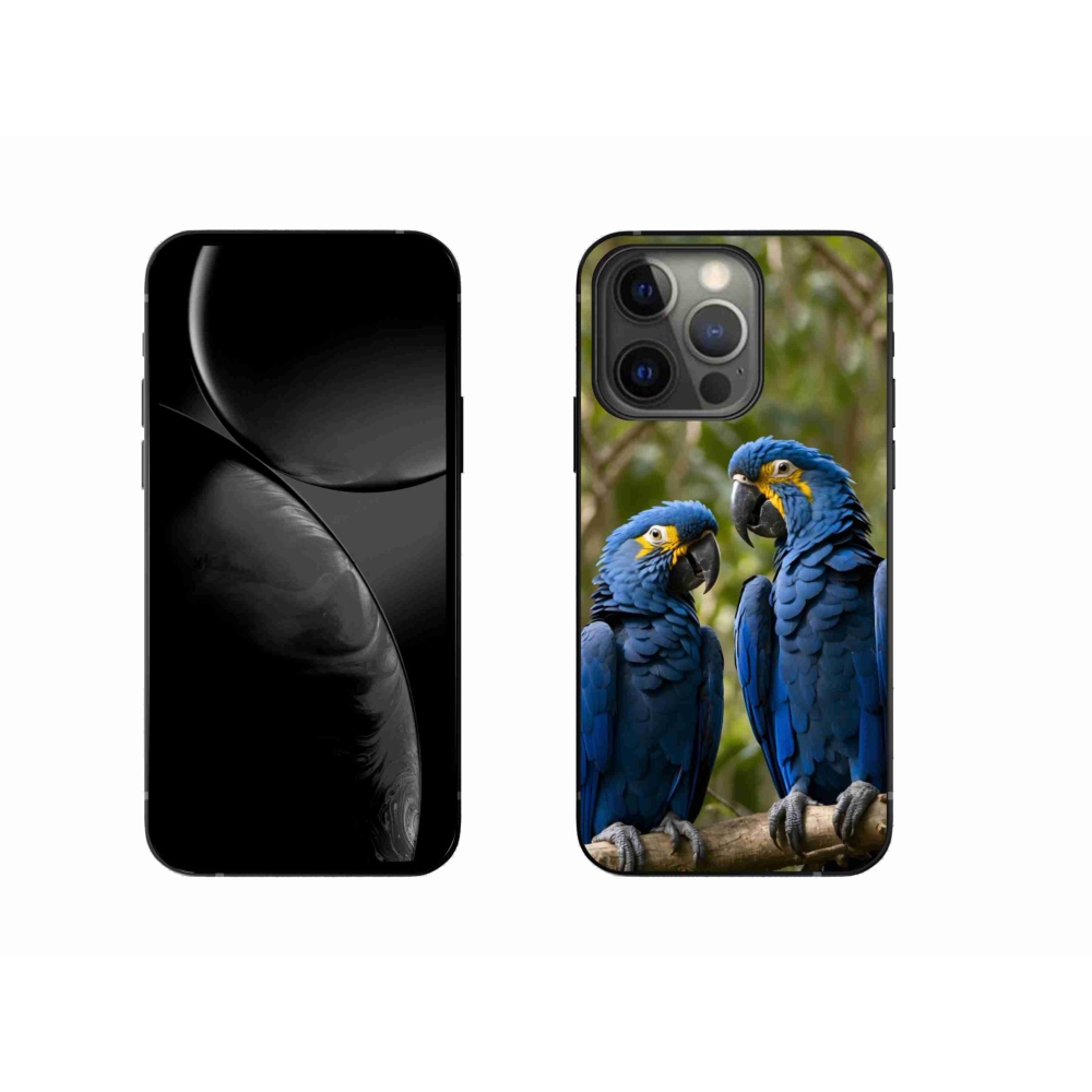 Gélový kryt mmCase na iPhone 13 Pro - papagájové duo
