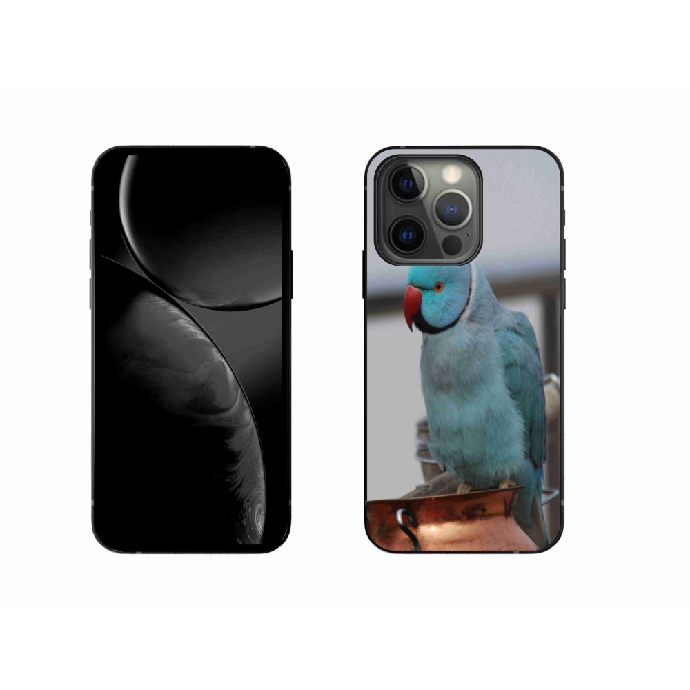 Gélový kryt mmCase na iPhone 13 Pro - papagáj alexander modrý