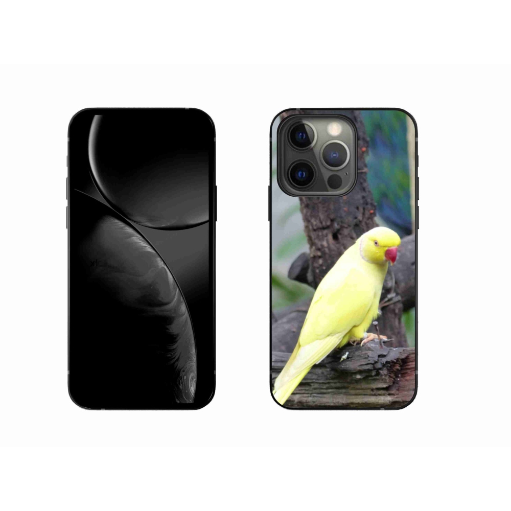 Gélový kryt mmCase na iPhone 13 Pro - papagáj alexander žltý