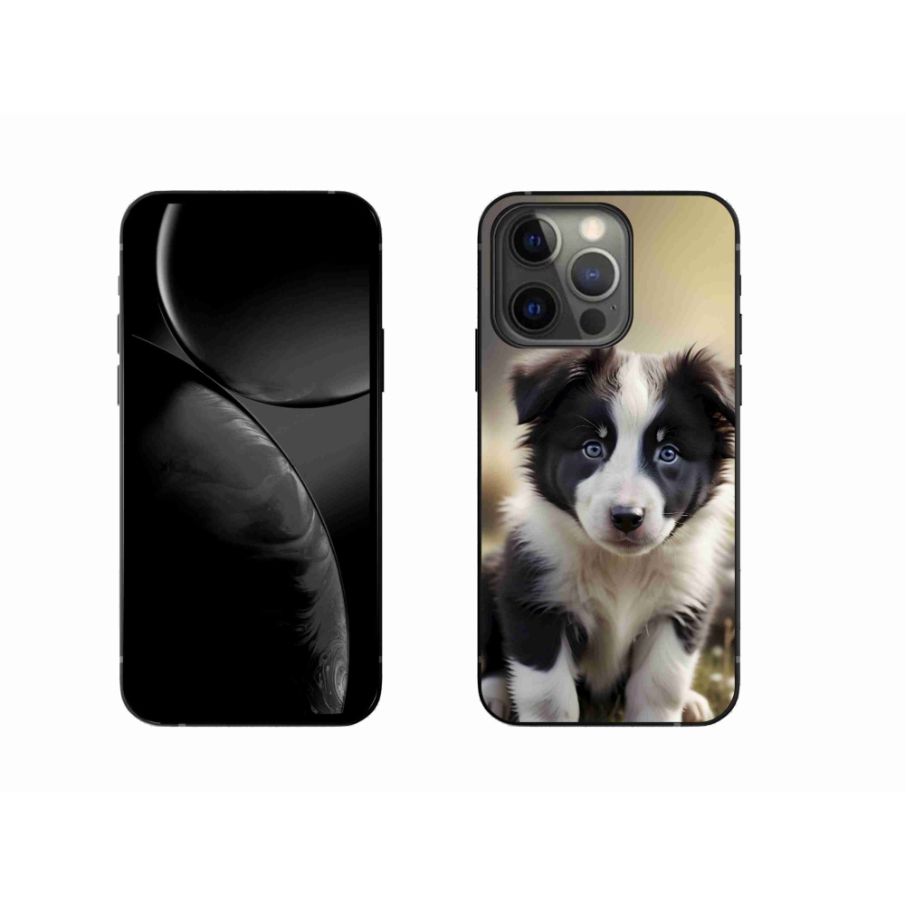 Gélový kryt mmCase na iPhone 13 Pro - roztomilá border kólia