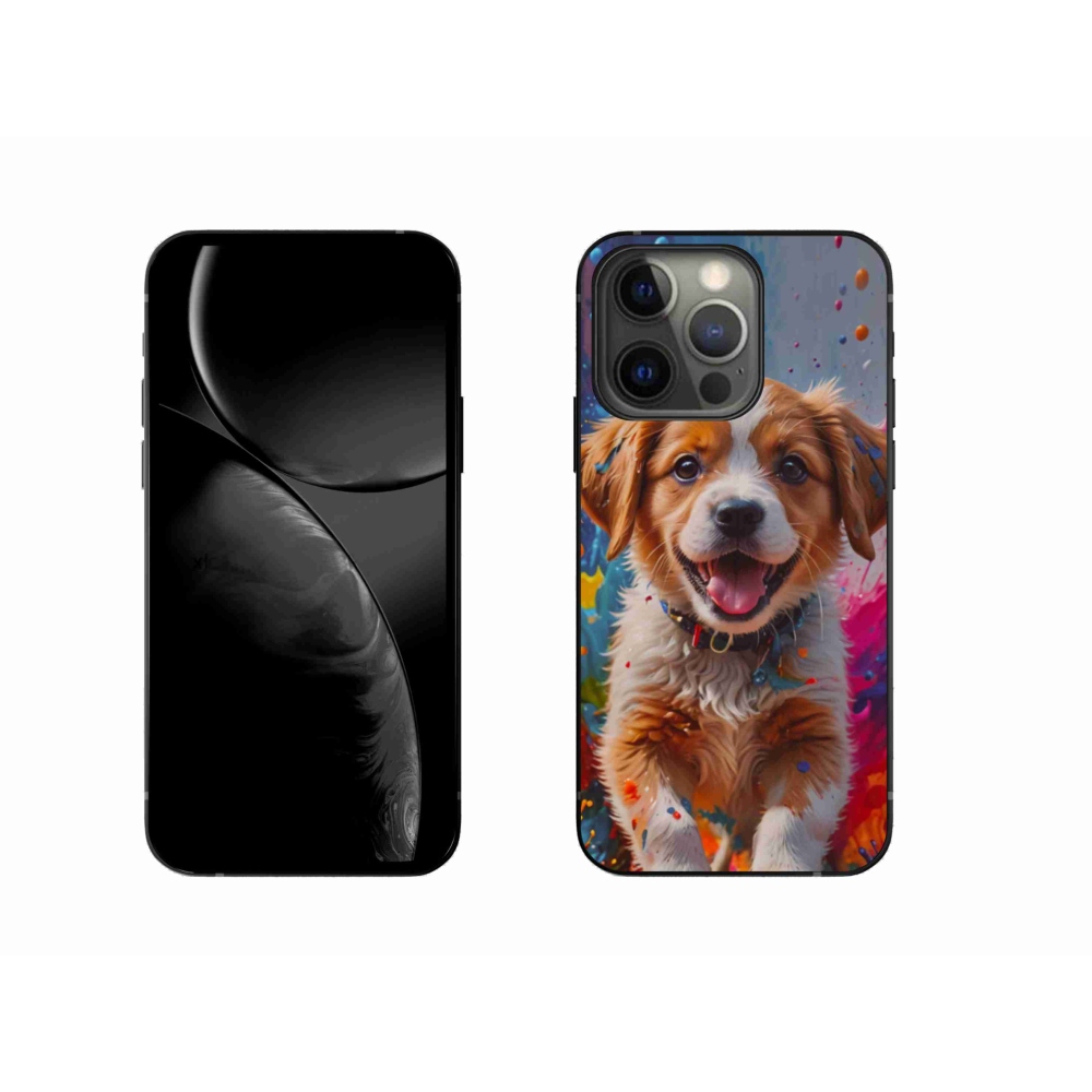 Gélový kryt mmCase na iPhone 13 Pro - roztomilé šteňa 3