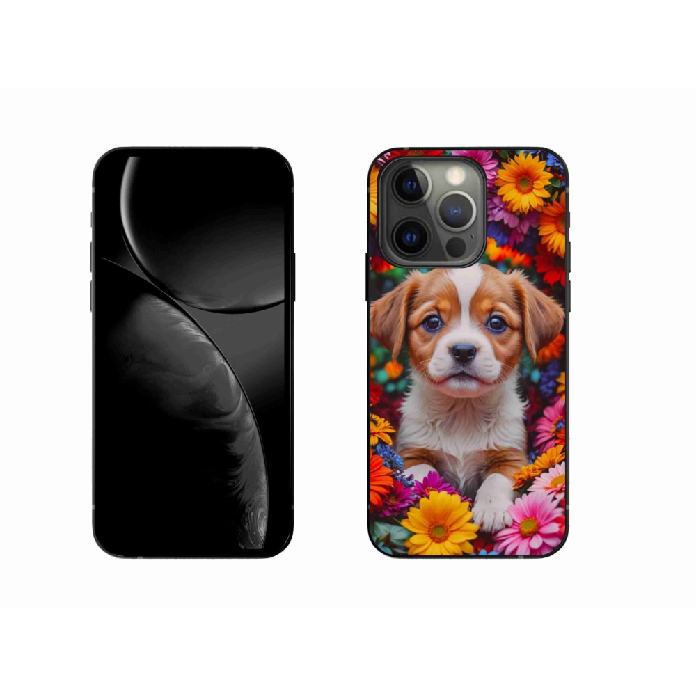 Gélový kryt mmCase na iPhone 13 Pro - roztomilé šteňa