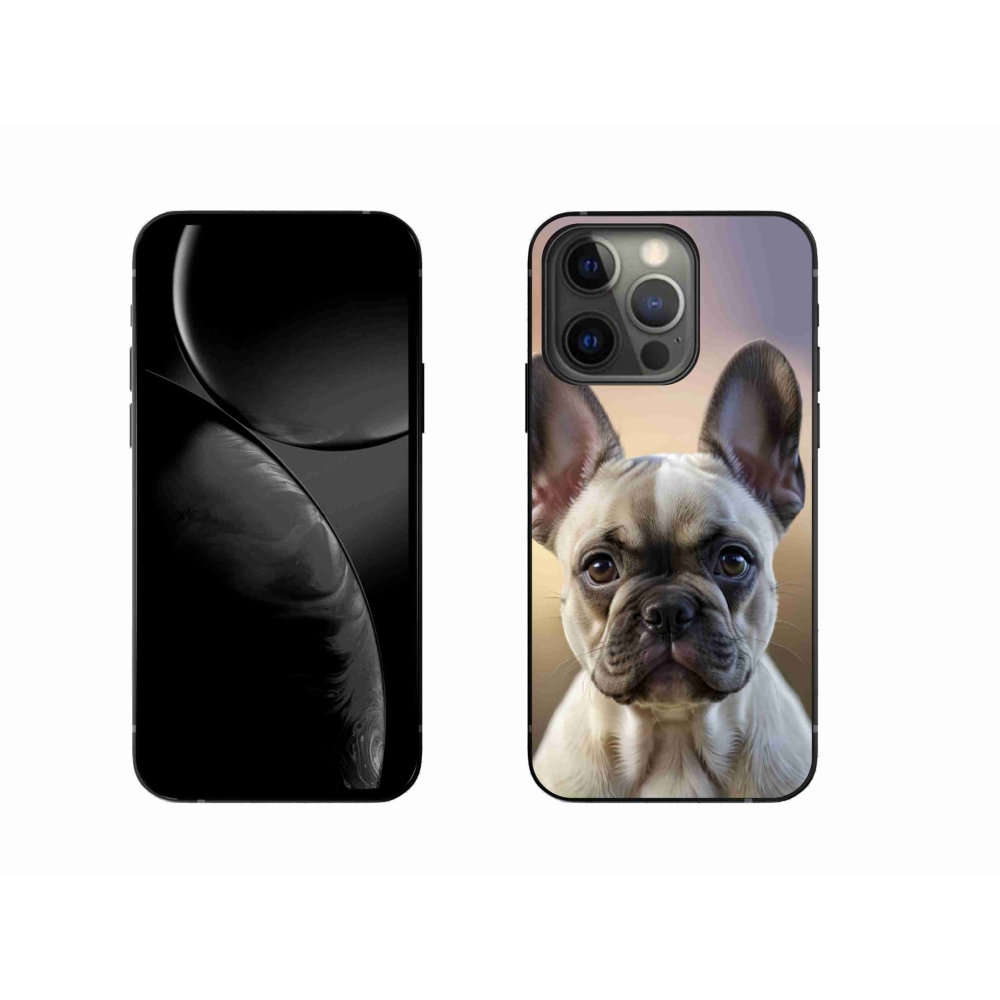 Gélový kryt mmCase na iPhone 13 Pro - roztomilý francúzsky buldoček