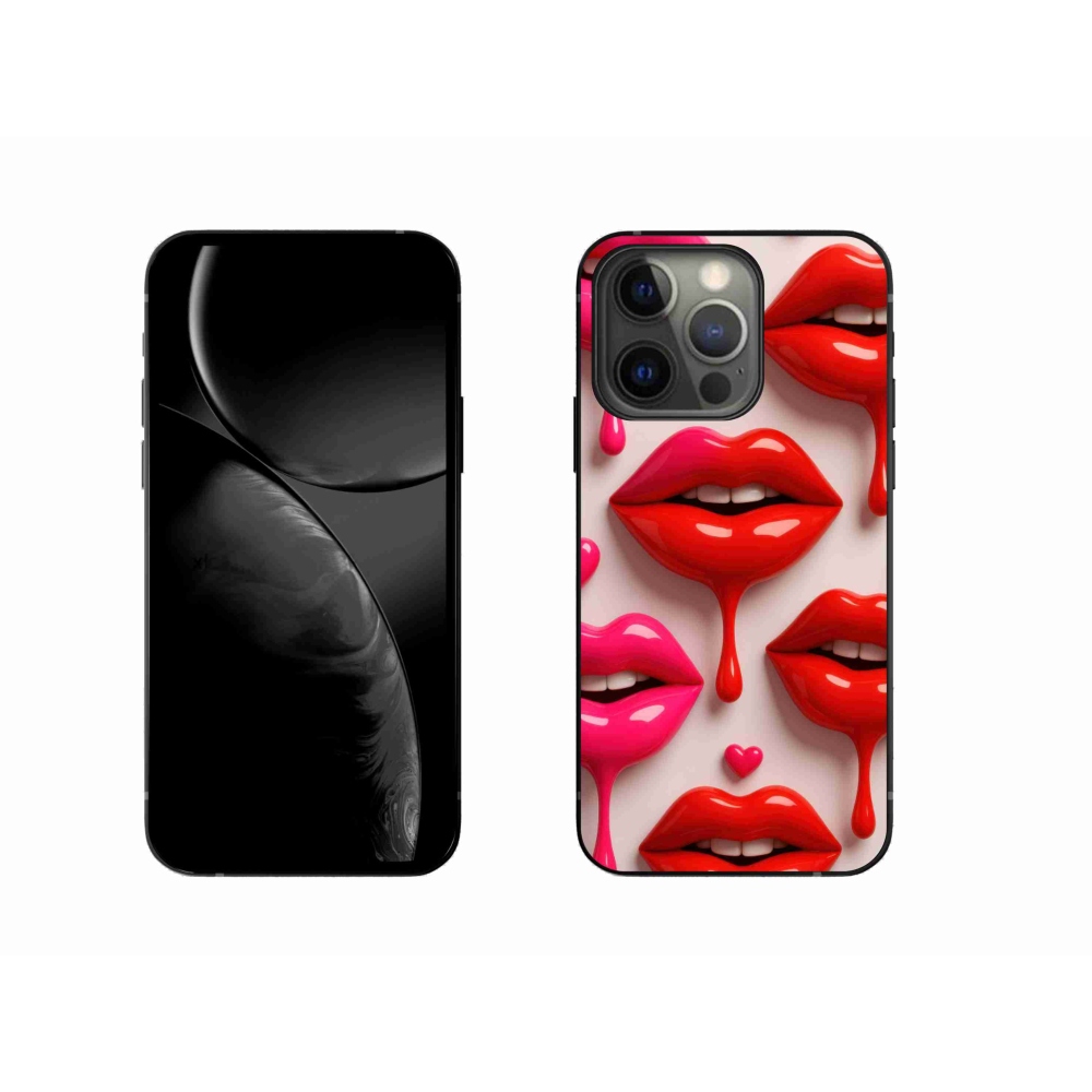 Gélový kryt mmCase na iPhone 13 Pro - pery 2