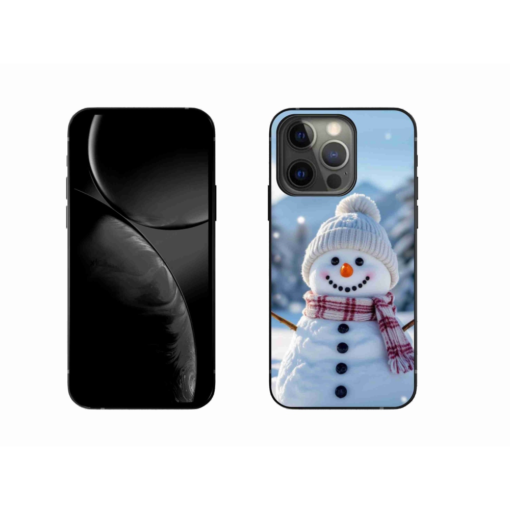Gélový kryt mmCase na iPhone 13 Pro - snehuliak 3