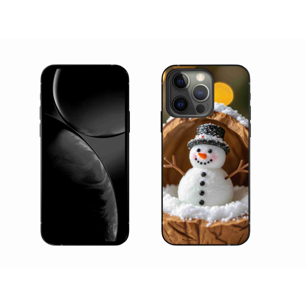 Gélový kryt mmCase na iPhone 13 Pro - snehuliak 4