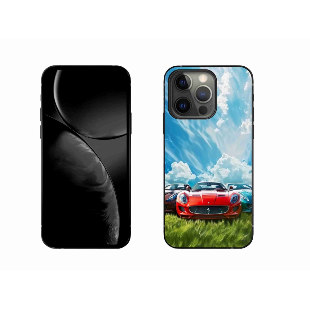 Gélový kryt mmCase na iPhone 13 Pro - športové vozidlá