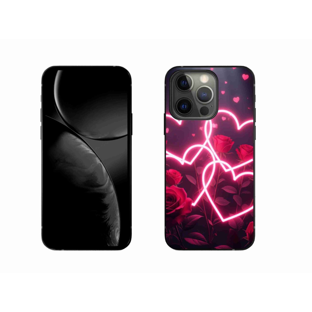 Gélový kryt mmCase na iPhone 13 Pro - srdce lásky