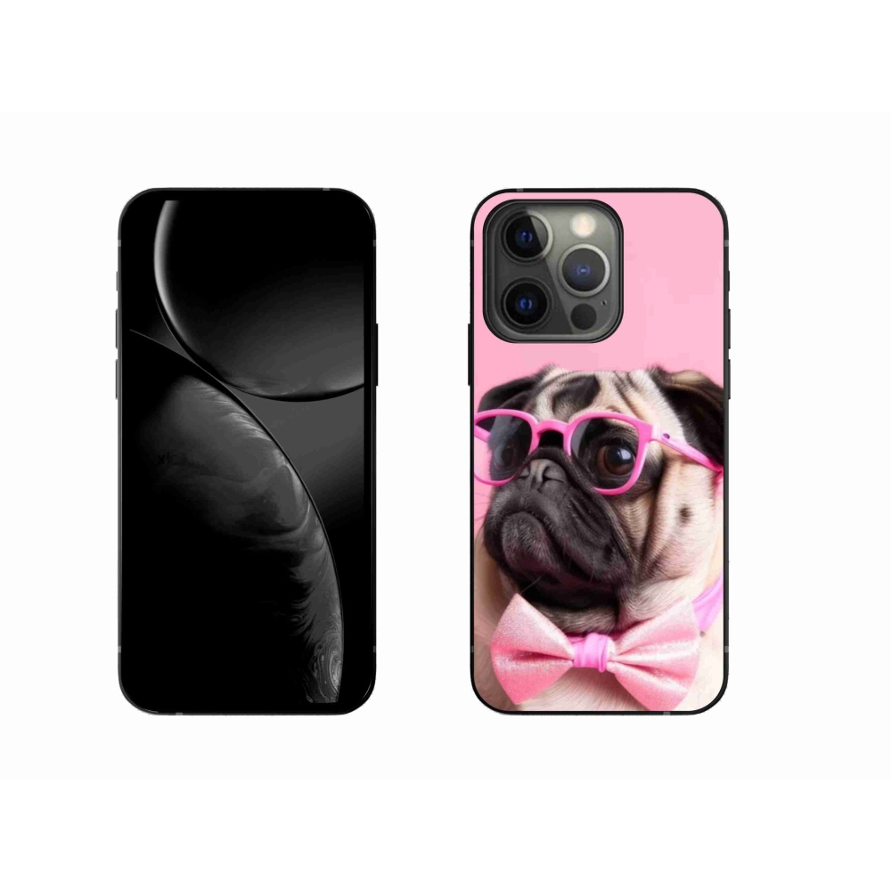 Gélový kryt mmCase na iPhone 13 Pro - štýlový mops