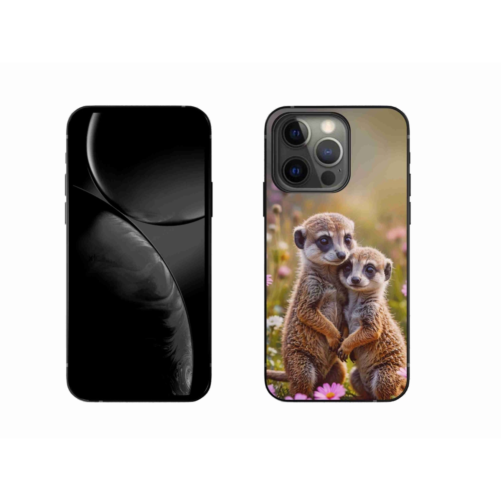 Gélový kryt mmCase na iPhone 13 Pro - surikatí duo