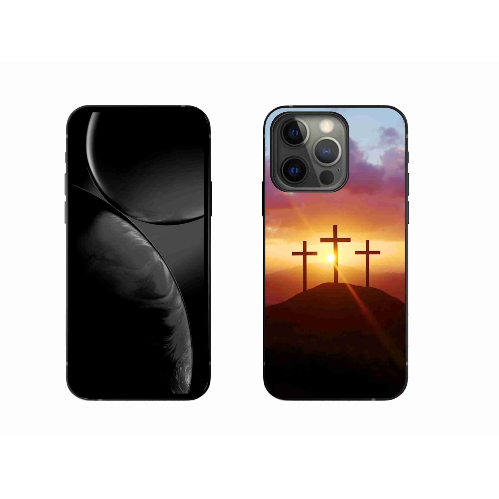 Gélový kryt mmCase na iPhone 13 Pro - tri kríža