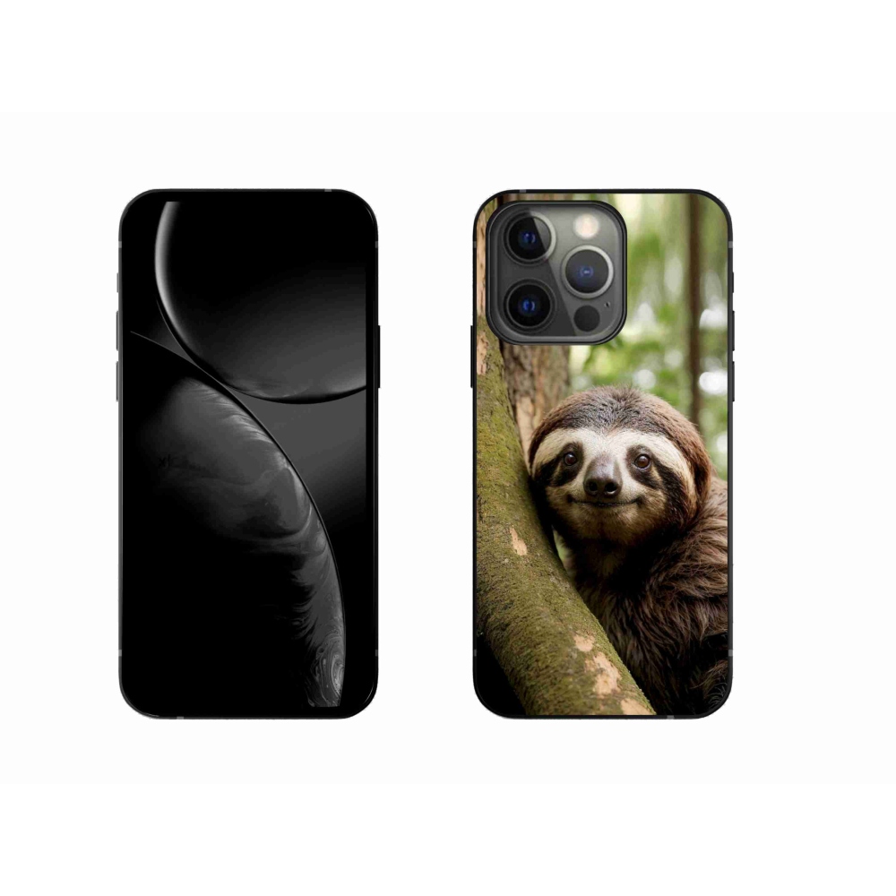 Gélový kryt mmCase na iPhone 13 Pro - usmievavý leňochod